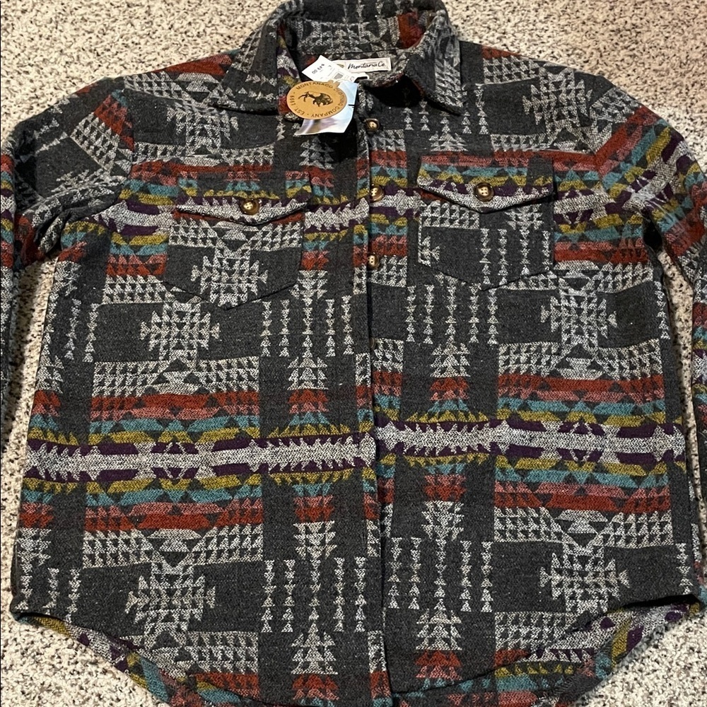 Mens Montana Co shirt jacket size large